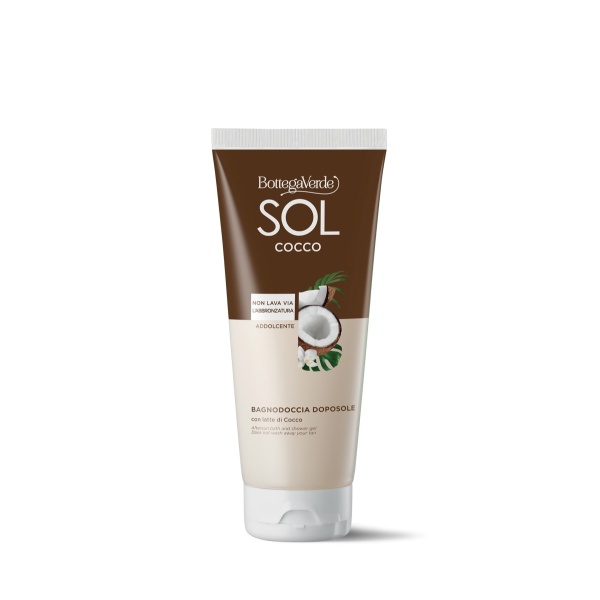 Gel de dus dupa plaja, hidratant cu lapte de nuca de cocos, Sol Cocco, 200 ML