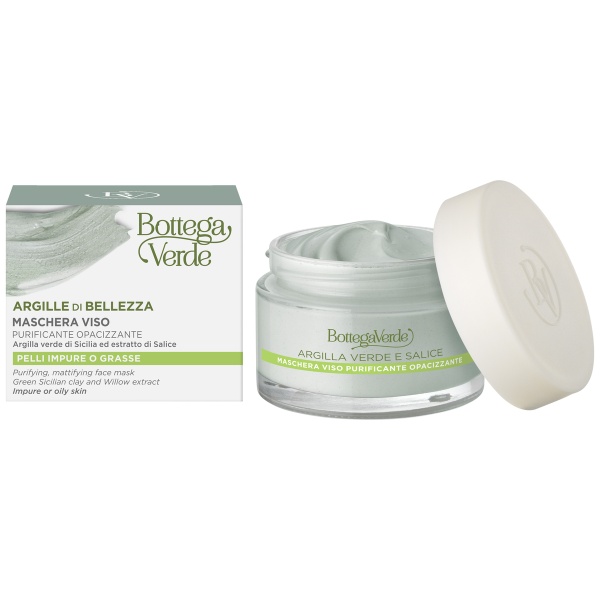 Masca purificatoare, pentru ten mixt si gras, cu argila verde - Argille di Bellezza, 50 ML