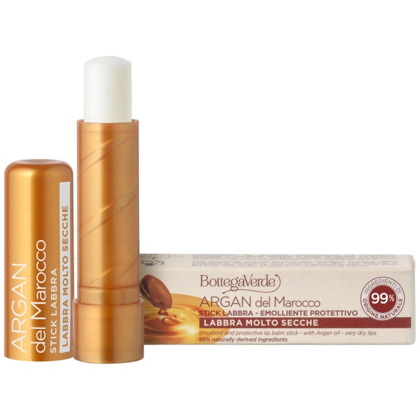 Balsam de buze, hidratant, cu ulei de argan, incolor - Argan del Marocco, 5 ML