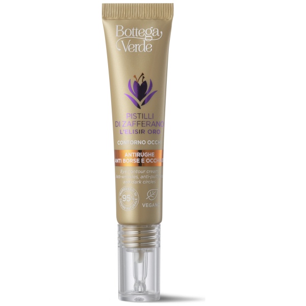 Crema contur ochi impotriva cearcanelor, cu 95% ingrediente naturale - Pistilli di Zafferano, 10 ML