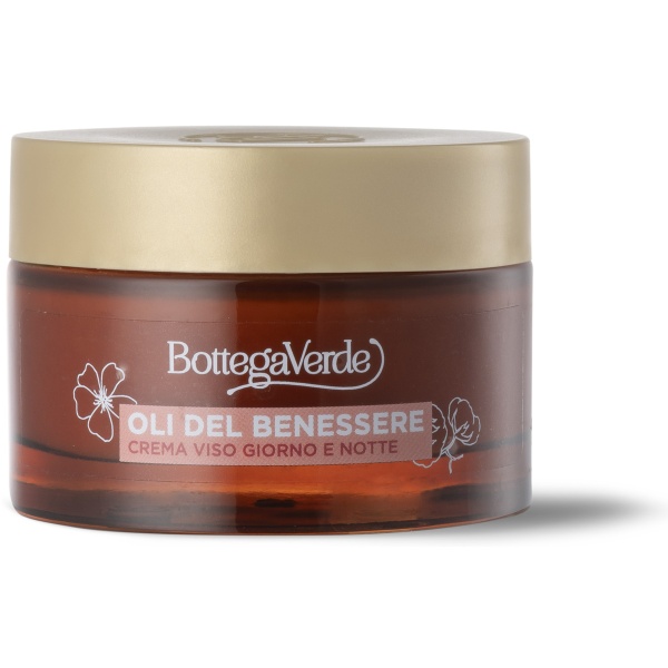 Crema de fata de zi si de noapte, pentru tenul normal si uscat, cu 5 uleiuri exceptionale - Oli del benessere, 50 ML - Img 2