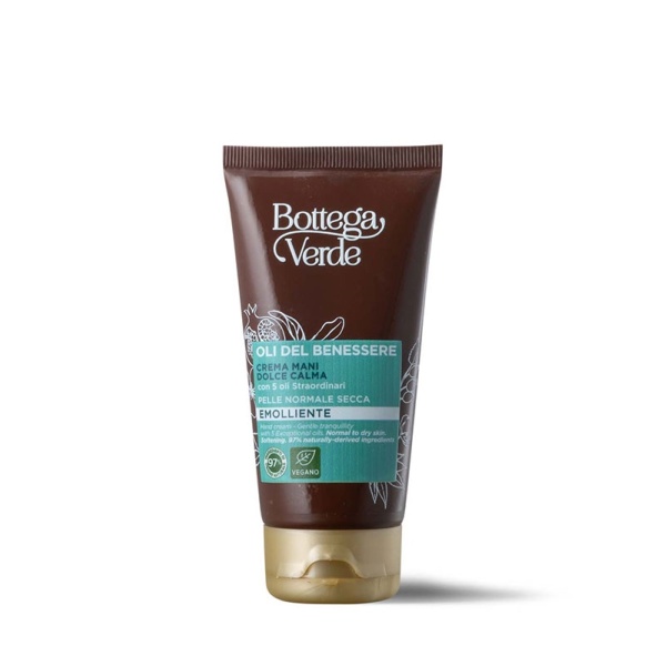 Crema de maini cu 5 uleiuri exceptionale, pentru piele uscata - Oli del benessere, 75 ML