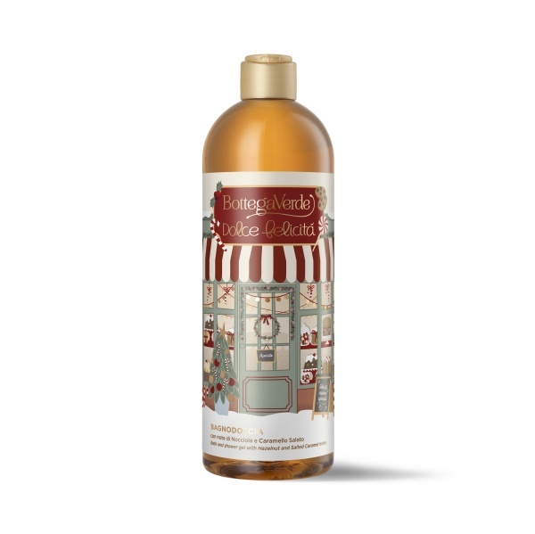 Gel de dus maxi, relaxant cu extract de nuci si caramel sarat, Dolce Felicità, 750 ML