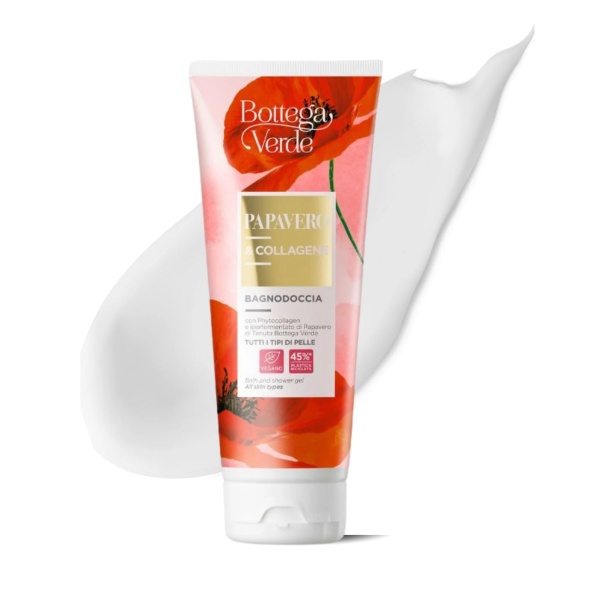 Gel de dus parfumat cu fitocolagen si extract hiperfermentat de mac, Papavero&Collagene, 200 ML - Img 2