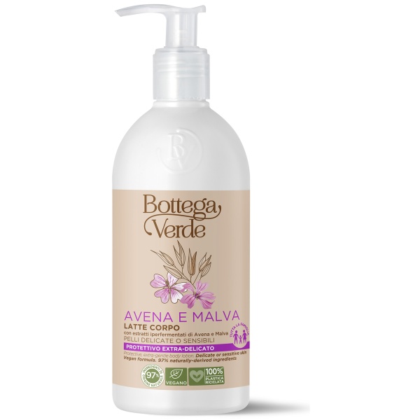 Lapte de corp, hidratant, cu extracte hiperfermentate de ovaz si nalba - Avena e Malva, 250 ML