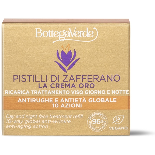Rezerva tratament de zi si de noapte, anti-imbatranire, pe baza de flori de sofran - Pistilli di Zafferano, 50 ML - Img 3