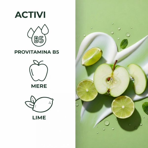 Sampon 2 in 1 purificator si hidratant, cu extract de lime si mar verde - Mela Verde, 250 ML - Img 5