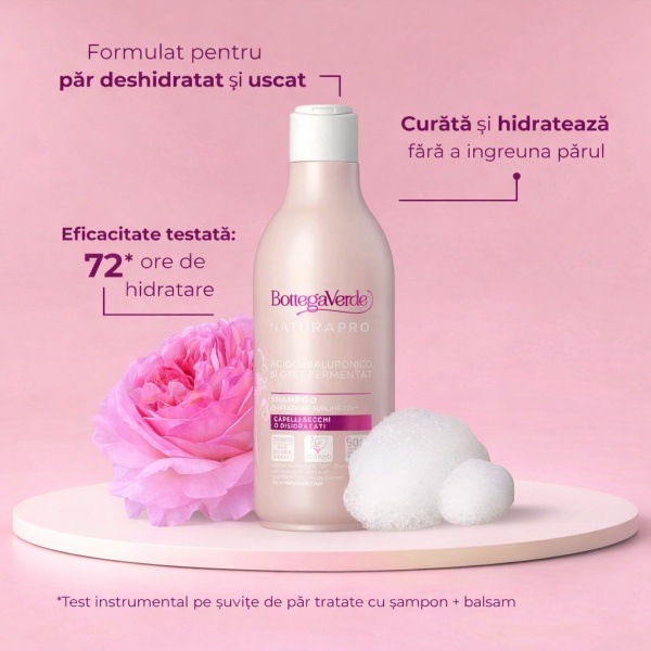 Sampon hidratant pentru par uscat si deshidratat - Natura Pro, 250 ML - Img 2