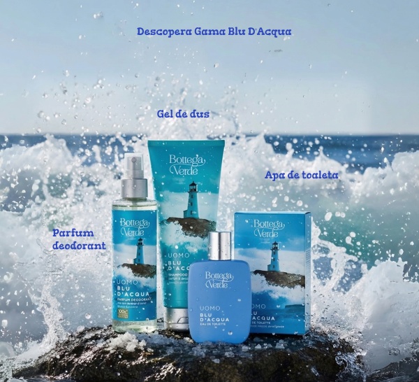 Sampon si gel de dus 2 in 1, hidratant, cu saruri marine - Blu D'Acqua, 200 ML - Img 5