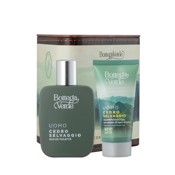 Set cadou barbati, parfumare corp cu extract de cedru - Cedro Selvaggio, 2x50 ML - Img 1