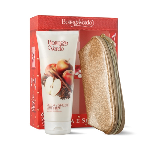 Set cadou femei, pentru ingrijirea corpului, cu extract de mar si scortisoara - Mela e Spezie, 200 ML - Img 2