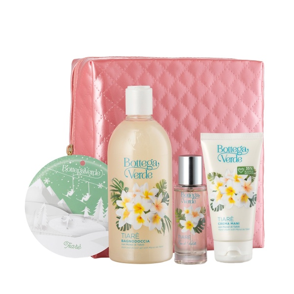 Set cadou ingrijire delicata corp, cu aroma de monoi - Tiare, 30ML, 400 ML, 75 ML