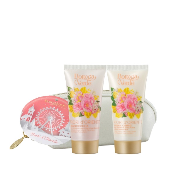 Set cadou, travel size, ingrijire corp cu extract de trandafir si Ylang Ylang - Fiori d'Oriente, 40 ML, 50 ML - Img 1