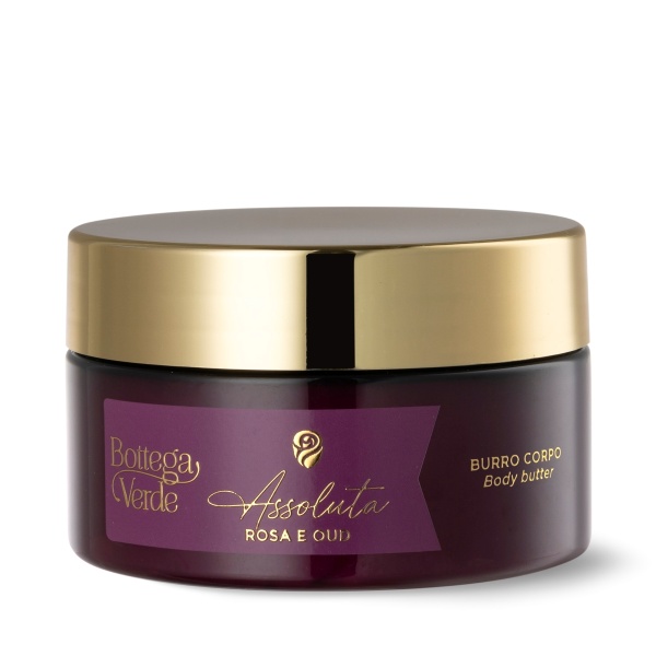 Unt de corp, pentru piele uscata, cu aroma de trandafir si Oud - Assoluta, 200 ML