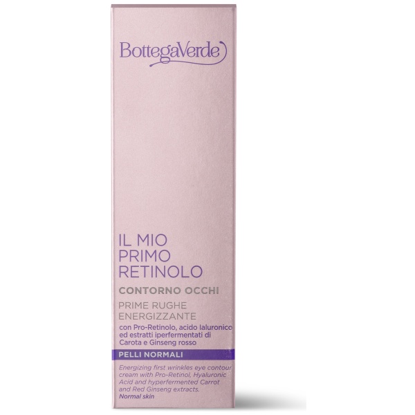 Crema contur ochi cu pro-retinol, acid hialuronic si extracte hiperfermentate de morcov si ginseng rosu - Il mio primo retinolo, 15 ML - Img 2