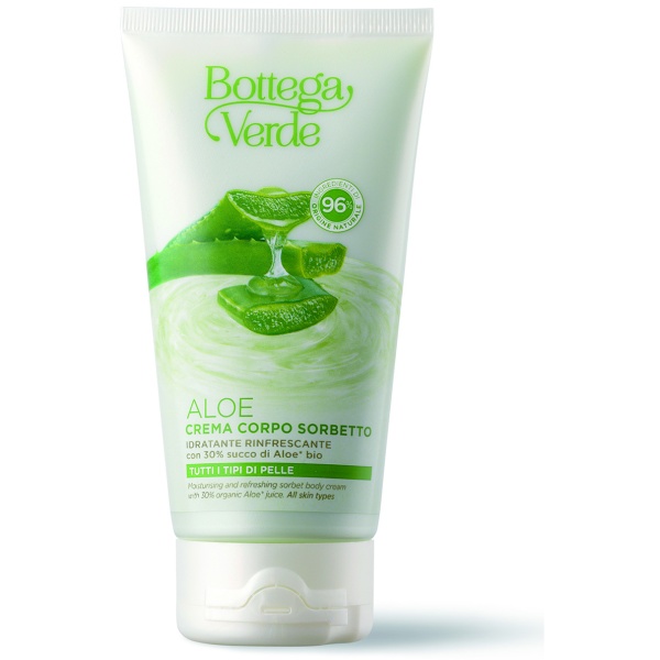 Crema de corp, hidratanta si racoritoare, cu 30% suc de aloe vera bio - Aloe, 150 ML