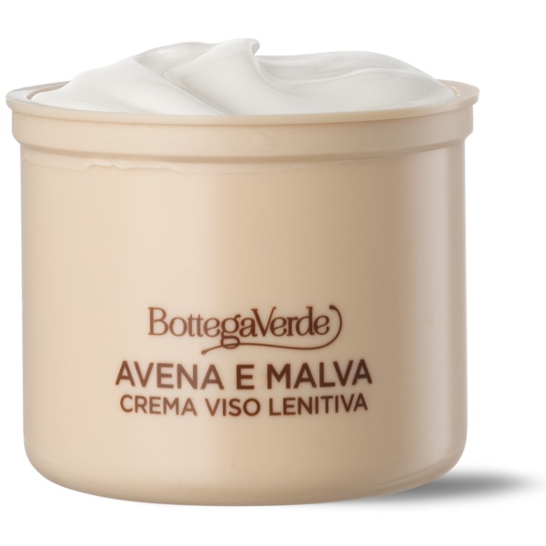 Crema de fata, pentru piele delicata si sensibila, cu extracte hiperfermentate de ovaz si nalba, rezerva - Avena e Malva, 50 ML - Img 2
