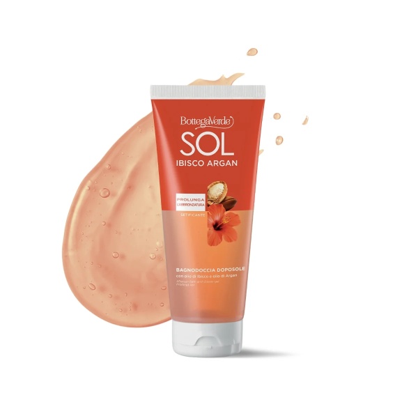 Gel de dus dupa plaja, hidratant cu ulei de Hibiscus si ulei de argan, Sol Ibisco Argan, 200 ML - Img 2