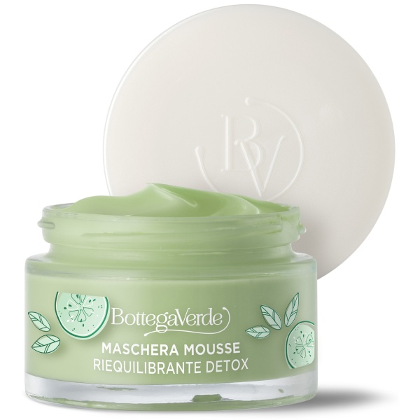 Masca mousse detoxifianta, cu extract de suc de castraveti si matcha - Estratti di Bellezza, 50 ML - Img 3