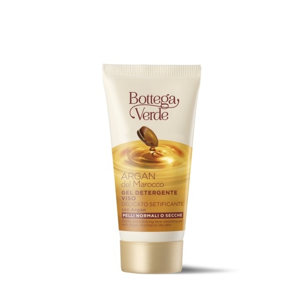Travel size gel de curatare pentru fata cu ulei de argan - Argan del Marocco, 30 ML