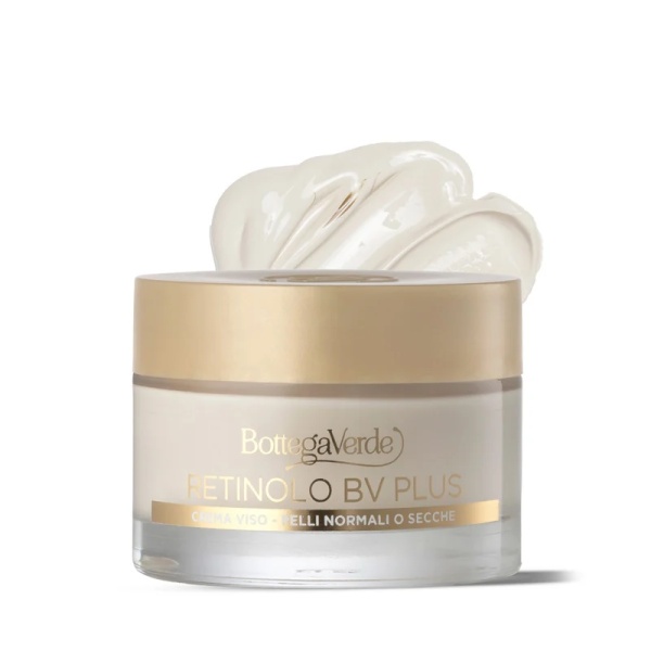 Crema anti-imbatranire de zi cu Pro-Retinol, colagen vegetal, acid hialuronic si vitaminele E si F, pentru ten normal si uscat - Retinolo Bv Plus, 50 ML - Img 2