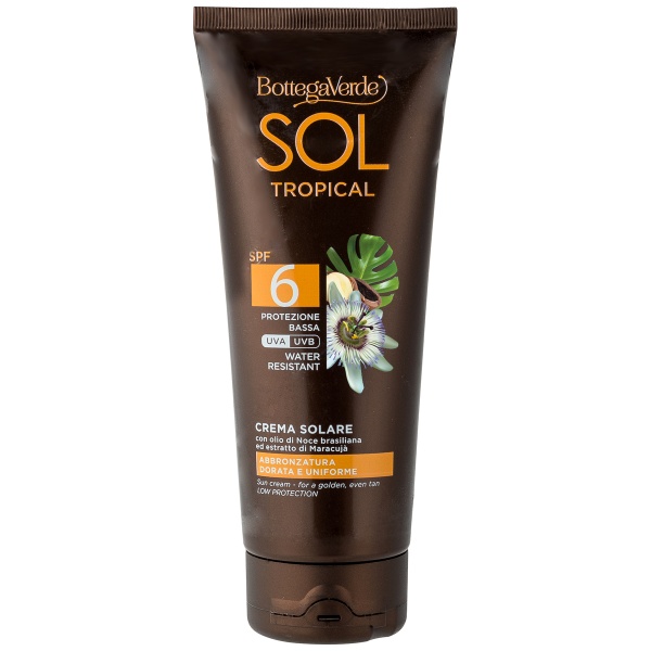 Crema bronzanta, cu ulei de nuci braziliene si extract de fructul pasiunii, SPF 6 - Sol Tropical, 200 ML