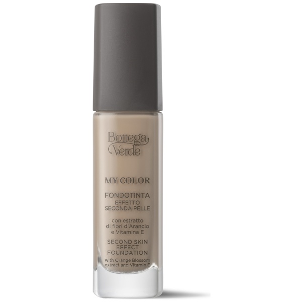 Fond de ten, efect de piele perfecta, cu extract de floare de portocal si Vitamina A, bej roz - Fondotinta My color, 30 ML - Img 1