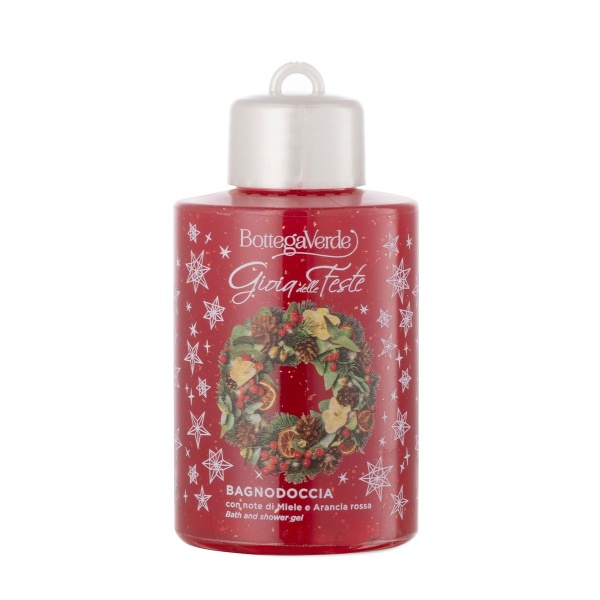 Gel de dus, mini, cu extract de miere si portocale rosii - Gioia Delle Feste, 100 ML