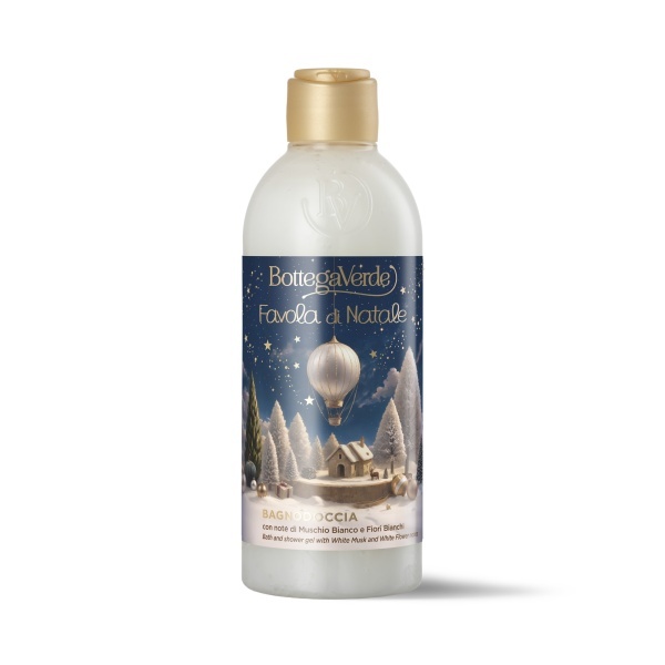 Gel de dusparfumat cu aroma de mosc si flori albe, Favola di Natale, 250 ML