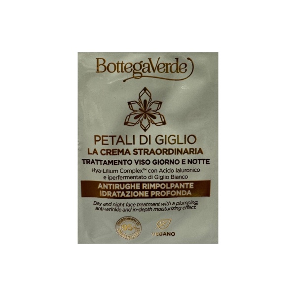 Mostra crema de fata anti-imbatranire cu extranct din petale de crin - Petali Di Giglio, 1.5 ML