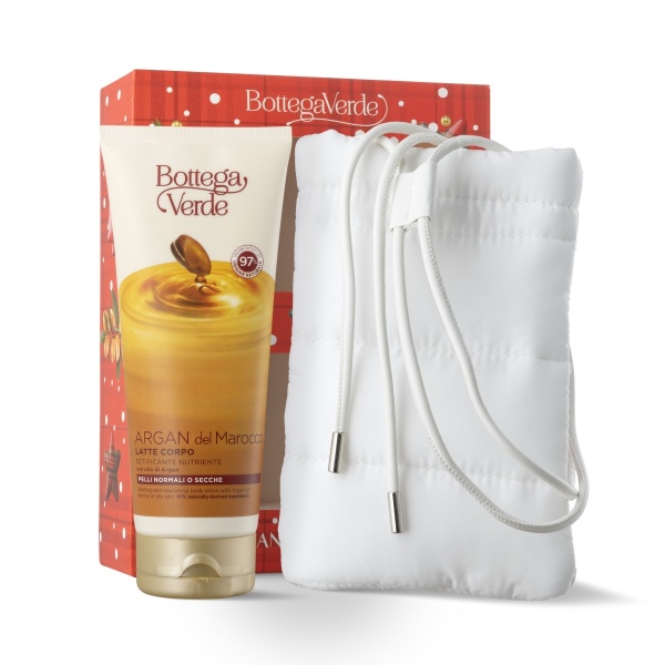 Set cadou Craciun, hidratare corp, cu ulei de migdale dulci - Argan del Marocco, 200 ML - Img 2