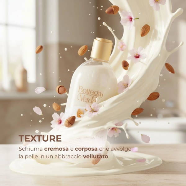 Gel de dus hranitor cu lapte de migdale dulci, Mandorle, 400 ML - Img 4