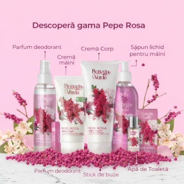 Gel de dus relaxant cu extract de piper roz, Pepe Rosa, 400 ML - Img 6