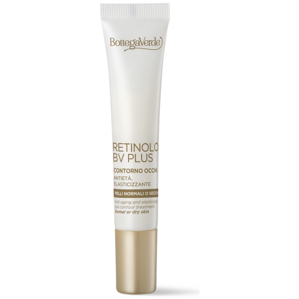 Crema anti-rid pentru conturul ochilor cu Pro-Retinol, colagen vegetal si acid hialuronic, pentru toate tipurile de ten - Retinolo Bv Plus, 15 ML