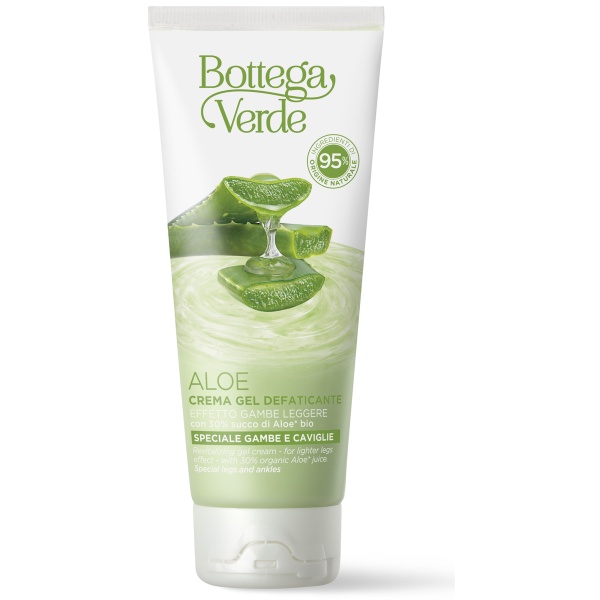 Crema gel pentru picioare, anti-oboseala - cu 30% suc organic de Aloe - Aloe, 100 ML