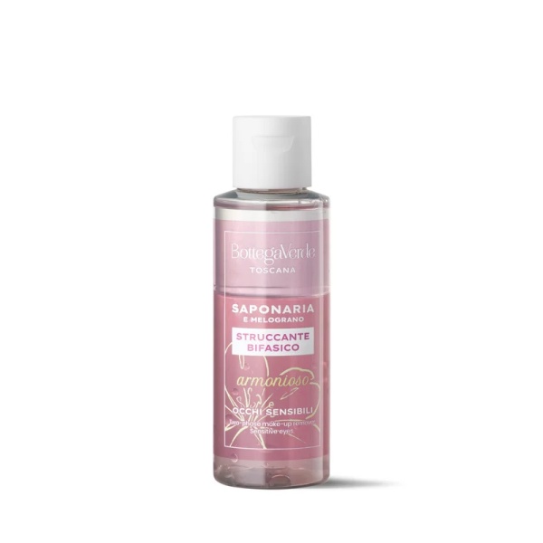 Demachiant Bifazic, waterproof pentru ten sensibil cu Saponaria de origine toscana - Saponaria, 100 ML