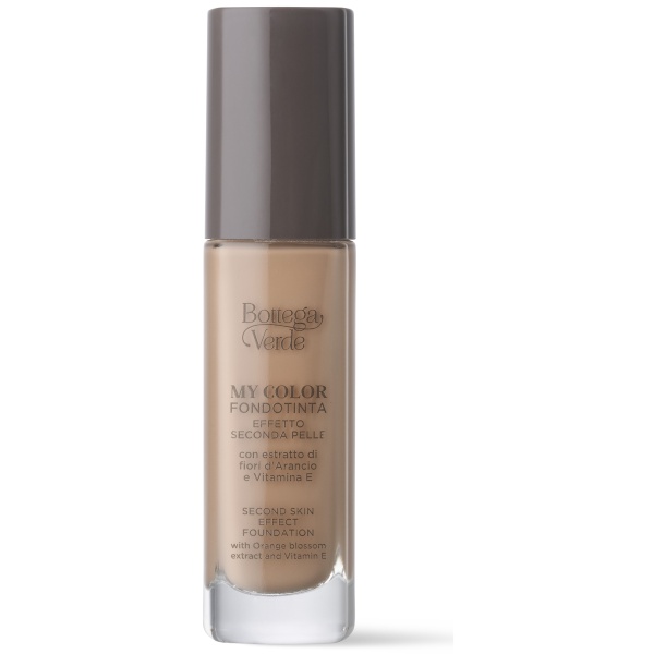 Fond de ten, efect de piele perfecta, cu extract de floare de portocal si Vitamina A, bej auriu - Fondotinta My color, 30 ML