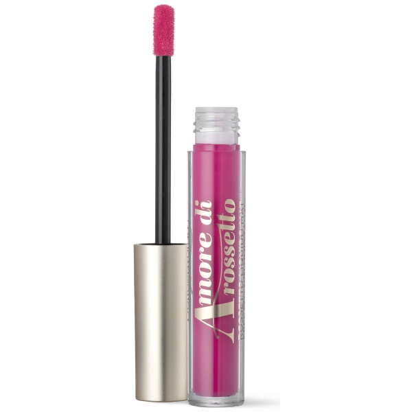 Ruj lichid mat cu efect de volum, cu extract de rodie, fuchsia - Amore di rossetto, 2.5 ML - Img 2