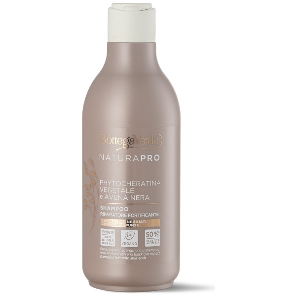 Sampon reparator fortificant cu keratina vegetala si ovaz negru - Natura Pro, 250 ML
