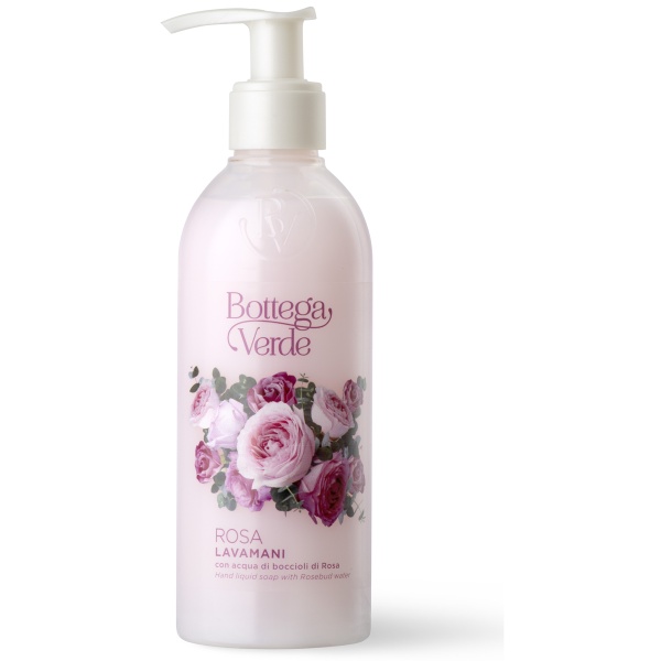 Sapun lichid parfumat cu apa din muguri de trandafiri, Rosa, 250 ML