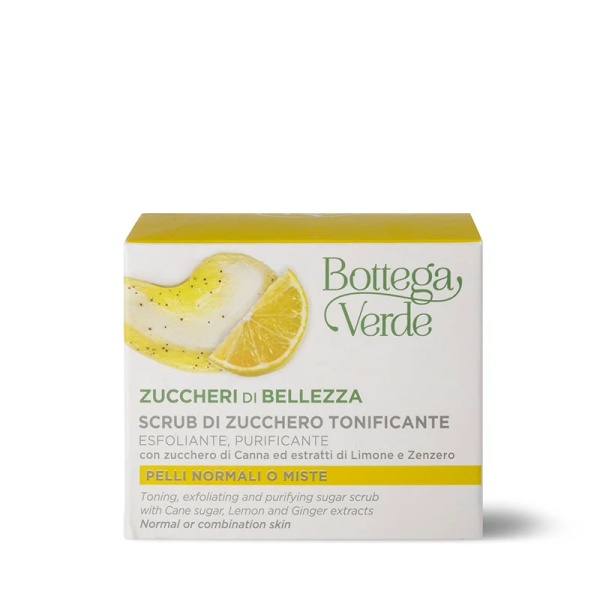 Scrub facial revitalizant cu extracte naturale de lamaie si ghimbir - Zuccheri di Bellezza, 50 ML - Img 3