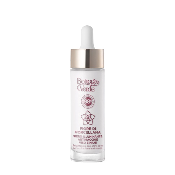 Ser iluminant impotriva petelor pigmentare cu extract din floare de portelan - Fiore di Porcellana, 30 ML