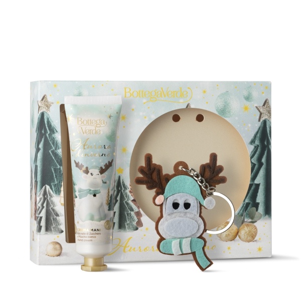 Set cadou Craciun, crema de maini si breloc - Aurora D'inverno, 30 ML - Img 2