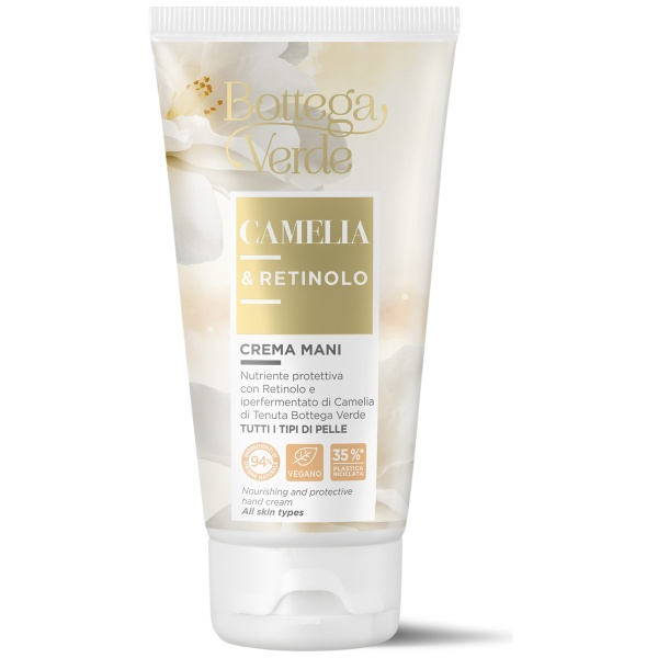 Crema de maini, intens hidratanta, cu retinol si camelie - Camelia e retinolo, 75 ML