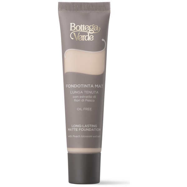 Fond de ten de lunga durata, cu efect mat, cu extract de flori de piersic, galben miere, 30 ML