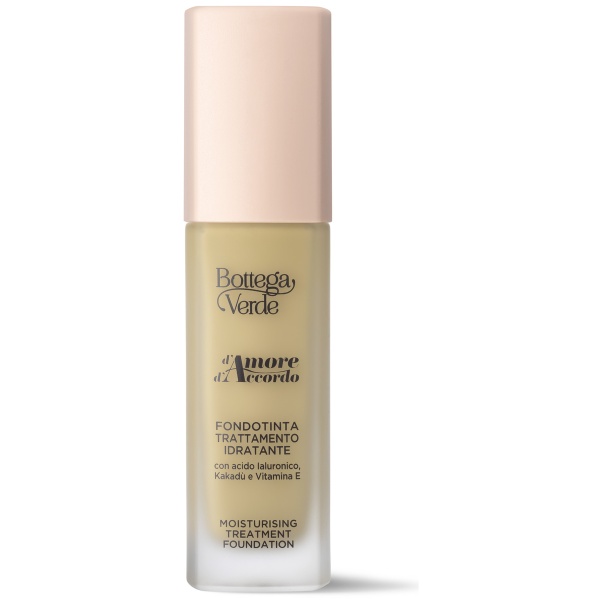 Fond de ten tratament hidratant 12h cu acid hialuronic, extract de Kakadu si vitamina E, nude - d'Amore d'Accordo, 30 ML