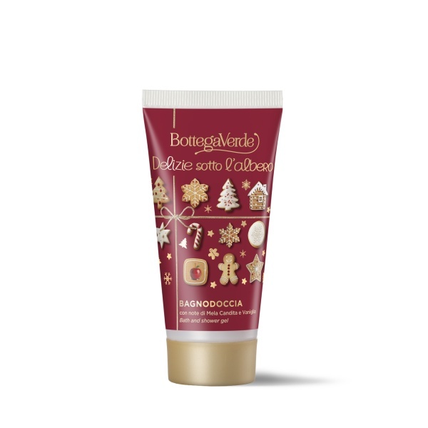 Gel de dus mini, hidratant cu extract de mar caramelizat si vanilie, Delizie sotto l’albero, 50 ML - Img 3