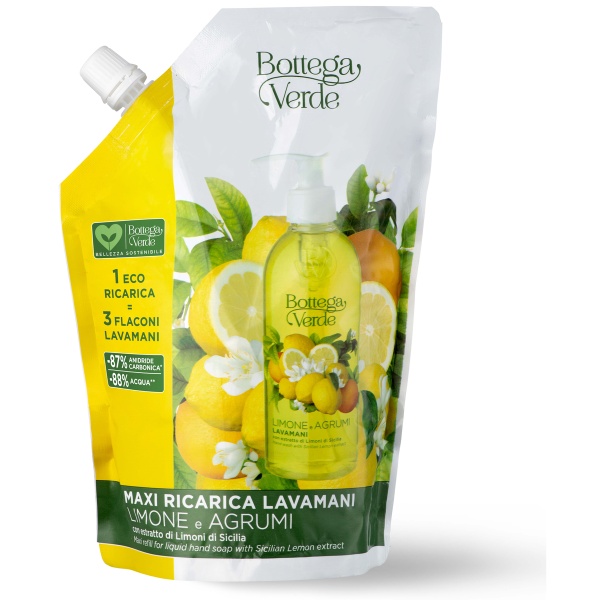 Rezerva sapun lichid revigorant cu lamaie si citrice, Limone e Agrumi, 750 ML