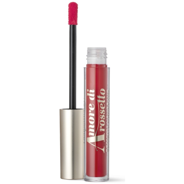 Ruj lichid mat cu efect de volum, cu extract de rodie, rosu intens - Amore di rossetto, 2.5 ML - Img 2