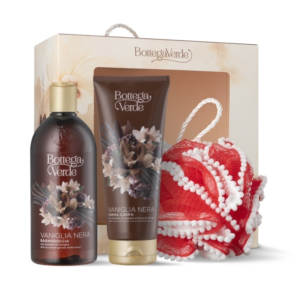Set cadou ingrijire delicata corp, cu aroma de vanilie neagra, Vaniglia Nera, 400 ML, 200 ML